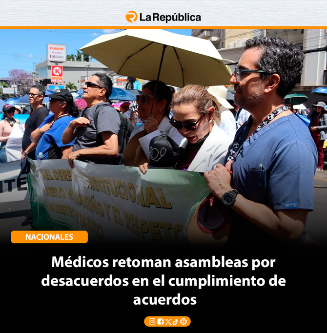 Médicos retoman asambleas por  desacuerdos en el cumplimiento de  acuerdos - Cover Image